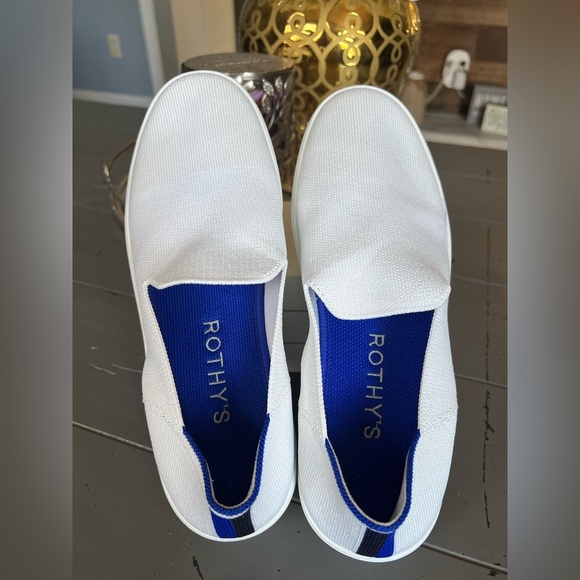 Rothy’s The Original Slip On Sneaker White Womens Size 9 - Picture 7 of 9